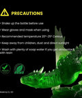 Plant Based 3D Printer Resin With Ultra Low Odor And High Precision 405nm UV Curing For MSLA DLP LCD Printers White 2000g soybean-based resin precautions graphic with printed green dragon model