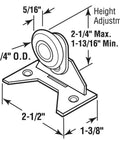 Illustration of Four Wheel Pocket Door Roller Assembly Built To Last For EZ Glide and Similar Pocket Doors Heavy Duty Smooth Glide