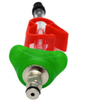 Close-up view of the Brake Bleed Tool For SRAM Maven Hydraulic Brakes Kit With Precision Copper Adapters and injector nozzle.