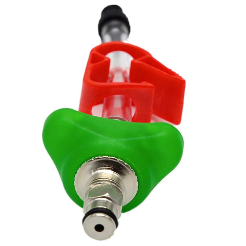 Close-up view of the Brake Bleed Tool For SRAM Maven Hydraulic Brakes Kit With Precision Copper Adapters and injector nozzle.