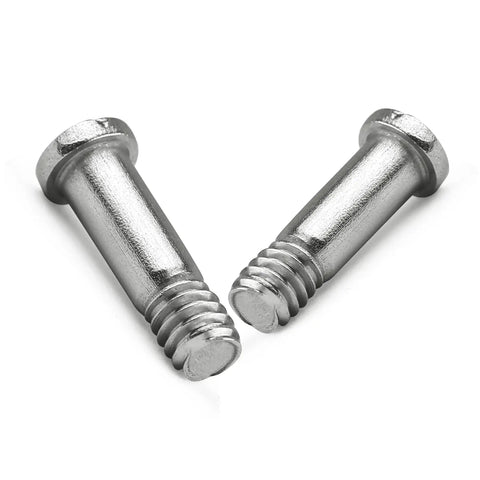 Two M6 stainless steel screws for Bimini top side mount deck hinge, part of Eight Pack M6 Stainless Steel Screws For Bimini Top Side Mount Deck Hinge On Boats Yachts And Sailboats Seven Eighths Inch Round Tubing Marine Grade Corrosion Resistant Hardware