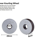 Lathe Knurling Tool Set With Double And Single Wheel Heads 0.6mm To 2.0mm Linear Pitch Knurling Kit for Lathe Machines
