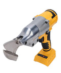 Bewinner Cordless Metal Shears With 360 Degree Rotating Head And Variable Speed, yellow handheld electric scissors for metal cutting.