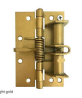 Heavy Duty Spring Loaded Cabinet Hinges With Fully Automatic Self Closing For Flawless 90 Degree Alignment and Silky Smooth Swing in bright gold finish.