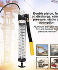 6000 PSI Grease Gun With Transparent Tube For Automotive Industrial And Agricultural Equipment, yellow handle