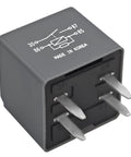Heavy Duty 12V 40A 4 Pin SPDT Automotive Relay Pack Of 4 Replacement For AC Compressor, Starter And Fan Control, Fits Chevy Silverado, GMC, Buick And More, gray relay