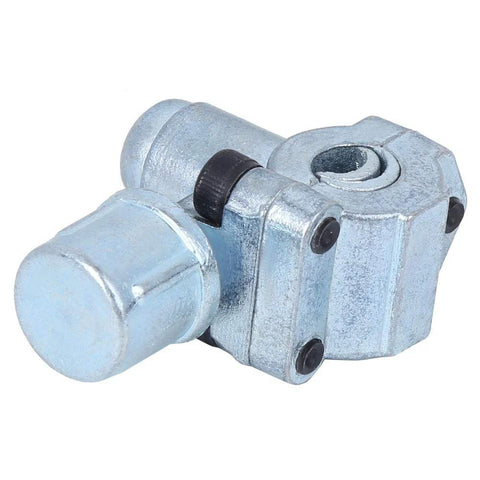 Close-up of Miskall BVP-31 refrigerator piercing valve, metal needle valve with black adjustment knob.