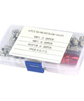 60 Piece Grease Nipple Fitting Kit Built From Metal Lubrication Parts Pro Grade Rust Proof Zerks in clear labeled case