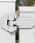 Rock Solid Hella Sturdy Gate Hinges For Wood Or Vinyl 180 Degree Flexible Wrap Design With Snazzy Covers handles for fencing installation.