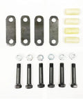 Single Trailer Axle Shackle Kit For Double Eye Springs With Four 3 1/8 Inch Shackle Straps Four 9/16 Inch Nylon Bushings