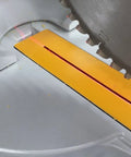 Top Shelf Zero Clearance Tape For Nail The Cut Precision And Crispy Clean Edges On Miter Or Table Saws With Heavy Duty PVC Build on a saw.