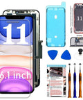Image showing 6.1 Inch LCD Screen Replacement Kit With 3D Touch Digitizer And Repair Tools For 11 Models, Compatible With A2111 A2223 A2221