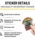 Hand holding Ham Radio Sticker When All Else Fails Quote Vinyl Decal Waterproof for Laptop Toolbox Notebook Transceiver Car