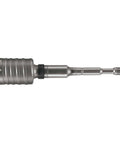Bosch 6-in rotary hammer core bit, 2-piece set, steel-gray with splined shank