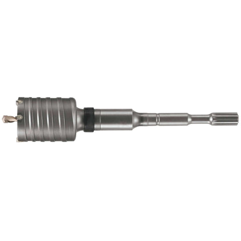 Bosch 6-in rotary hammer core bit, 2-piece set, steel-gray with splined shank
