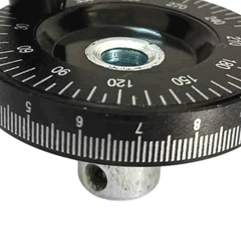 Durable Milling Bakelite Handwheel For Industrial Machine Tools Non Slip Grip Round Handle Replacement Part 10X63mm For Lathes Vise And Lathe, black numbered dial