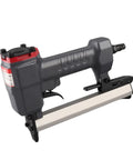 Lightweight 18 Gauge Pneumatic Brad Nailer Featuring A Durable Aluminum Frame and Reliable Trigger Action for furniture assembly.