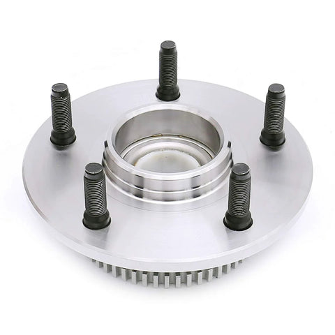 Front Wheel Bearing Hub Assembly For 2000 2001 Dodge Ram 1500 2WD 5 Lug Front Position Left Or Right Fits OE Quality ISO Certified Ready To Install Bolt On Replacement, displaying 5-lug bolt pattern and metal construction.