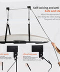 Heavy Duty Ceiling Hoist System For Garage Storage With Aluminum Construction, 125 Lb Capacity Overhead Lift installed in use