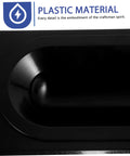Close-up of black plastic material for Three Pack Ice Cream Maker Tray Holder Set Large Capacity Cone Stand Replacement Part For Ice Cream Machine