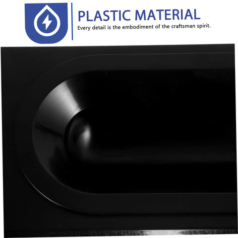 Close-up of black plastic material for Three Pack Ice Cream Maker Tray Holder Set Large Capacity Cone Stand Replacement Part For Ice Cream Machine