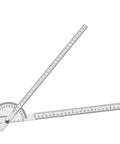 Heavy Duty Stainless Steel Angle Protractor With Two Smooth Sliding Arms for precise angle measurements and layout work.
