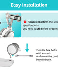 Easy installation guide for Lockable Stem Caster Wheels Set Of Four, 2 Inch Nylon Threaded Swivel Casters with M8 thread.