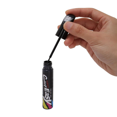 Car Scratch Repair Pen With Clear Coat Touch Up Paint And Brush Tip, Waterproof Auto Scratch Remover for DIY fixes, black color