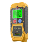LBO Yellow 7-in-1 Stud Finder Wall Scanner, Electronic Stud Detector with HD LCD Display showing sensor modes.