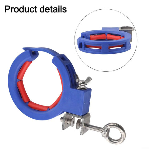 Wire Guide Pulley For Smooth Wiring And Easy Routing Nylon And Steel Cable Tray Roller Tool 25kg Capacity Dark Blue 2 Pack Quick Screw Mount Install Protective Shaft Design, blue cable tray roller with red guide wheels and screw clamp