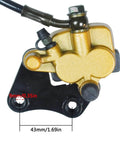 Beefed Up Front Hydraulic Disc Brake Master Cylinder Caliper Assembly With Pads for 50cc to 125cc Dirt Pit Bikes and ATVs