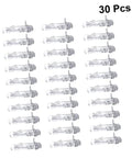 Beefy Plastic Locking Shelf Support Pegs With Smooth Grip Tops For Cupboards Medicine Cabinets And Glass Drink Stands A Top Grade Thirty Piece Cabinet Hardware Fix That Swaps Out Quick And Stays Put, clear plastic pegs, pack of 30.