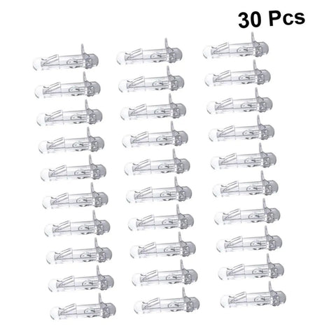 Beefy Plastic Locking Shelf Support Pegs With Smooth Grip Tops For Cupboards Medicine Cabinets And Glass Drink Stands A Top Grade Thirty Piece Cabinet Hardware Fix That Swaps Out Quick And Stays Put, clear plastic pegs, pack of 30.