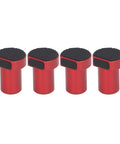 Four Pack Aluminum Bench Dog Clamps For Woodworking In Red Fits Three Quarter Inch 19mm Bench Dog Holes
