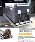 Beefy Heavy Duty Drawer Slides 10 To 80 Inch Full Extension Ball Bearing Rails 500 Lb Capacity Locking Side Mount Tool Box Glides