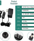 12V 1A DC Power Supply With On Off Switch AC 100 240V Input To DC 12V 6.2 Foot Cord 5.5 By 2.5mm Plug Plus Five Pro Tips For LED Strip Lights And Security Cameras, black adapter with switch and plug tips