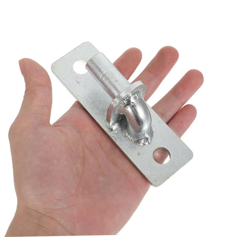 Built Like A Tank Heavy Duty Wall Mounted Fence Post Hinges Silver Smooth As Butter Barn Shed Door Hardware Zero Rattle Sturdy Gate Bracket Set For Yard Use in hand
