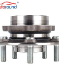 Front Wheel Hub And Bearing Assembly Two Piece For Five Lug Jeep Cherokee Wrangler Grand Cherokee TJ Comanche Wagoneer Fits 1989 To 1999 Models With Durable Bearings And Easy Install For A Smooth Ride, side view