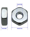 5 Piece Chainsaw Bar Nut Replacement Kit Sprocket Cover Nut Fits MS170 MS170C MS171 MS180 MS181 M And Other Compatible Chainsaws