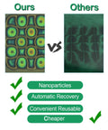 Comparison of Color Changing Magnetic Field Viewing Film and competitor with nanoparticle benefits listed