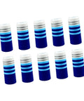 Set Of 10 Tapered Ferrules For Golf Club Shaft Repair And Upgrade, Pro Grade Iron Ferrules For Quick On Course Fixes, Blue Rings