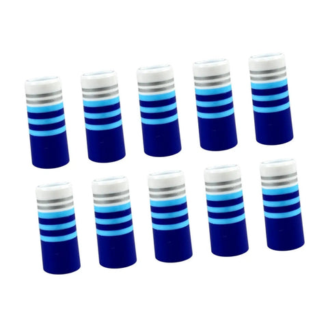 Set Of 10 Tapered Ferrules For Golf Club Shaft Repair And Upgrade, Pro Grade Iron Ferrules For Quick On Course Fixes, Blue Rings
