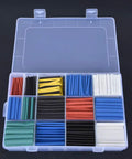 Kick Your Wiring Game Up With This Massive 670pc Polyolefin Heat Shrinkable Tube Set That Perfectly Insulates And Bundles Cables Like A Pro While Offering Color Coding For Drones Electrical Repairs And Daily Fixes., 670-piece polyolefin heat shrink tubing kit in organizer case, 6 colors, 12 sizes