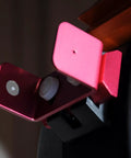 NearStar Solar Finder For Telescopes An Easy Peasy Adjustable Sun Locator mounted on scope, close-up view.