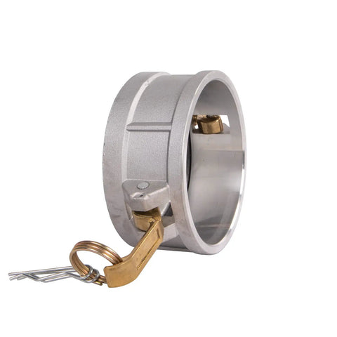 Heavy Duty Aluminum Cam Lock Fitting 4 Inch Part DC With Dust Cap Brass Handle Cam And Groove Hose Connector For Pro Grade Fluid Transfer