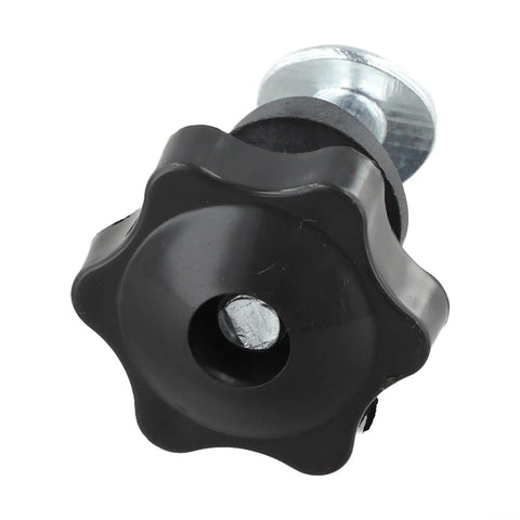Pro Grade 2 Pack Lawn Mower Handle Knob Bolt Kit For Toro Models black rubber knob and metal bolt, close-up