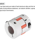 Aluminum Plum Shaft Coupling 10mm To 14mm Bore L35xD30 Flexible Coupler Joint