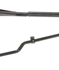 Passenger Side Windshield Wiper Arm For Select Kenworth Trucks Direct Replacement That Restores Functionality And Provides Durable, Easy Fit For Reliable Performance In Snow, Rain, And Everyday Runs, black metal arm shown
