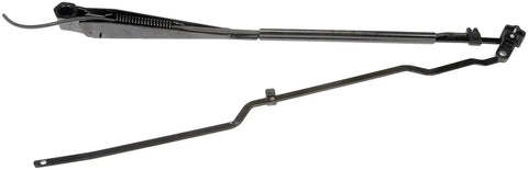 Passenger Side Windshield Wiper Arm For Select Kenworth Trucks Direct Replacement That Restores Functionality And Provides Durable, Easy Fit For Reliable Performance In Snow, Rain, And Everyday Runs, black metal arm shown