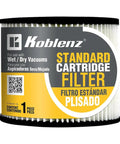 Cartridge Filter Replacement For Wet And Dry Vacuum Cleaners Fits 5 To 16 Gallon Models Easy To Install Top Notch